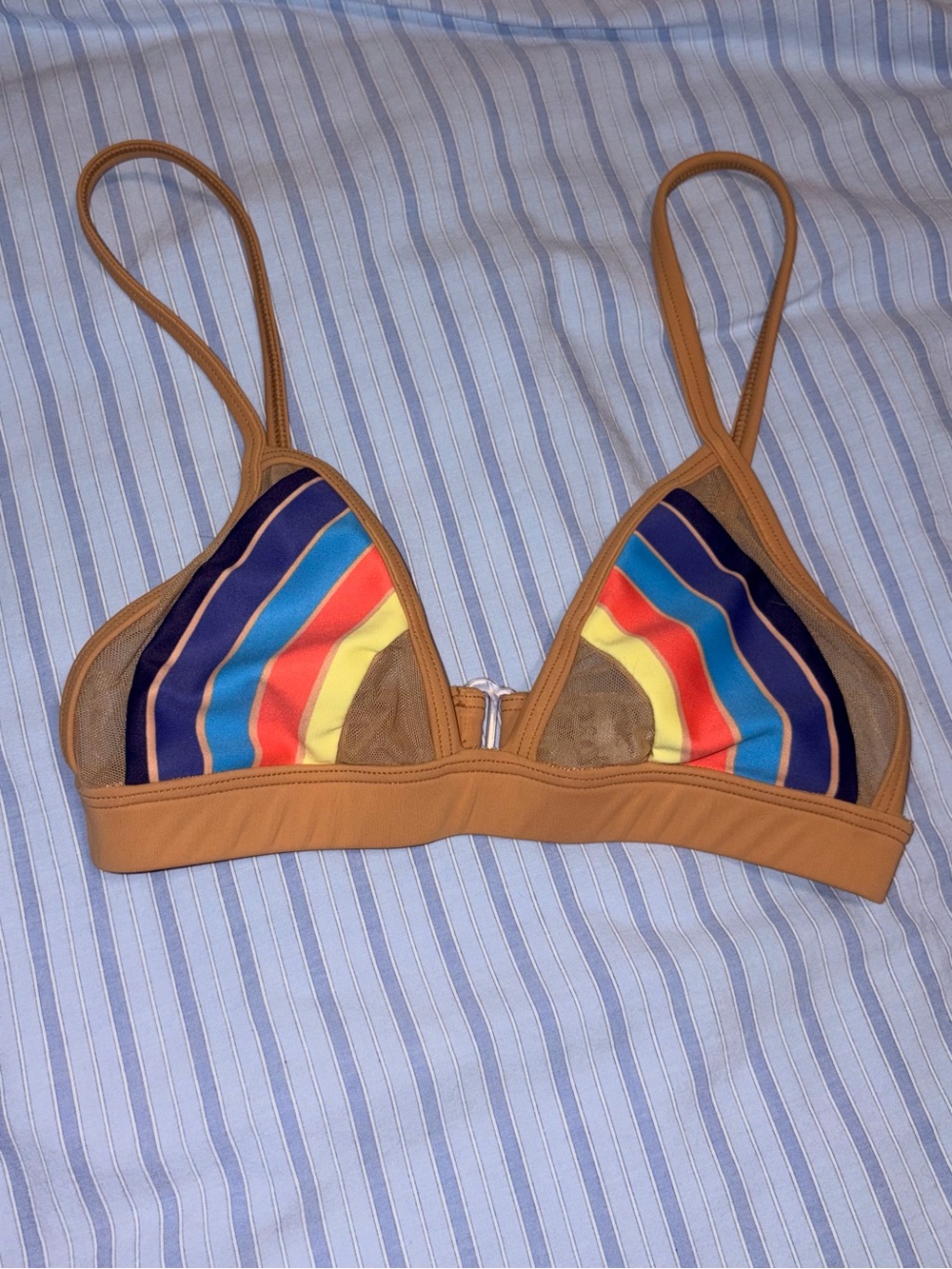 Pacific and Driftwood rainbow mesh bikini top Dollskill Nasty Gal